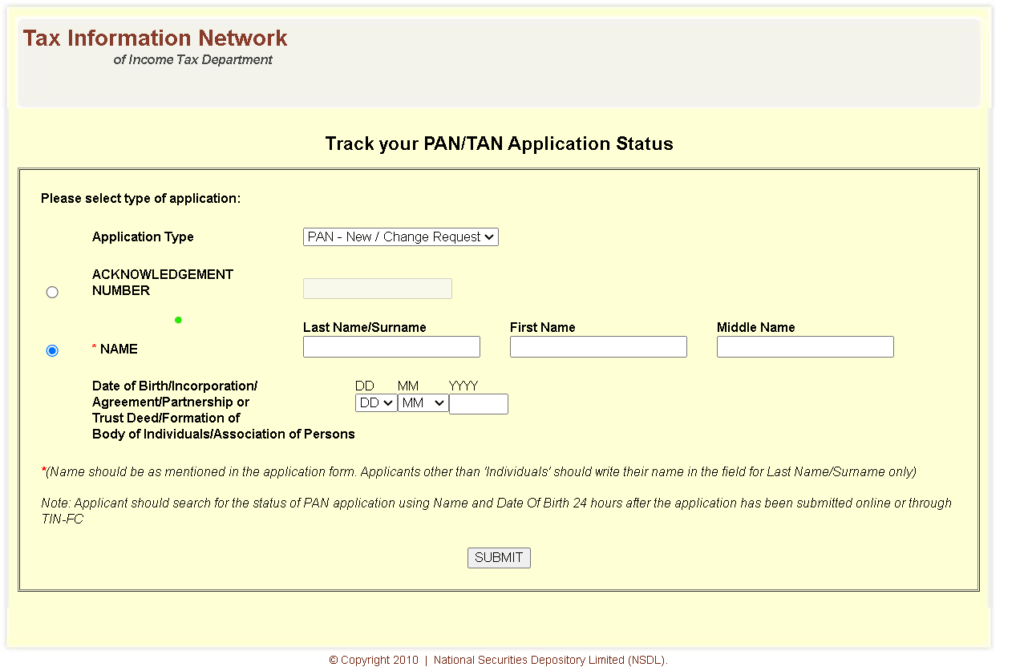 PAN Card Status Check by Mobile Number, Aadhar Number, and Other Available Ways PAN Card Status Check by Name and DOB